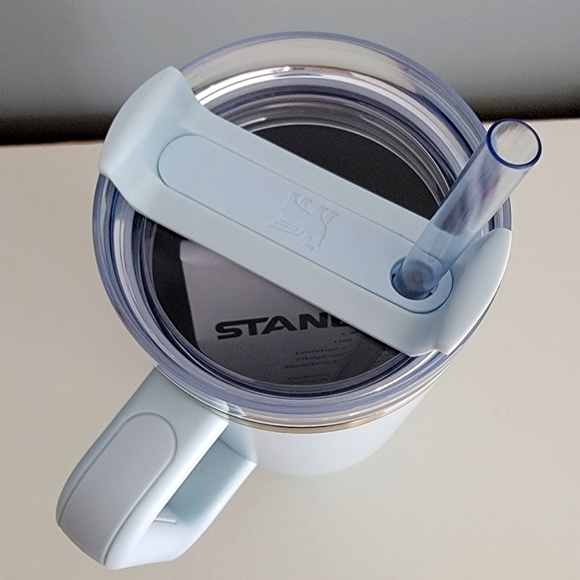 LIMITED EDITION RARE Starbucks X Stanley 40 oz Spring Blue Quencher Tumbler NEW - Picture 3 of 6